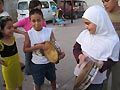 Jbeil, Libano  25 luglio 2006  Alcuni bambini rifugiati durante le attivit ricreative.