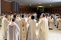 Roma, Italia - 12 aprile 2008 - Don Pascual Chvez, presiede la Celebrazione Eucaristica chiusura CG26.