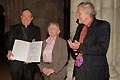 27 ottobre 2008 - Card. Oscar Andrs Rodrguez Maradiaga, Arcivescovo di Tegucigalpa, sig.ra Elli Frankl e prof. Christian  Ehalt.