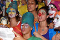 17 gennaio 2009 - Giovani partecipanti al murga-clown, manifestazione carnevalesca.