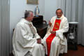Don Bregolin e Don Chvez nelle camerette di Don Bosco