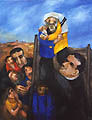 Don Bosco burattinaio dipinto di Sieger Koeder