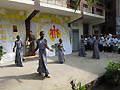 12 febbraio 2010 - Giovani di Ption Ville danzano per il Rettor Maggiore.