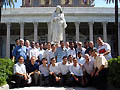 6 settembre 2009 - Don Vaclav Klement, Consigliere per le missioni, con i membri della 140esima spedizione missionaria salesiana. Basilica di San Paolo fuori le mura.