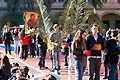 14 febbraio 2011 - La Croce Pellegrina della Giornata Mondiale della Giovent (GMG) ha acceso la preghiera di centinaia di giovani riuniti nel cortile della scuola salesiana San Antonio Abad di Valencia.