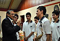 21 marzo 2011  Alcuni elementi della banda del Centro Educativo Salesiano di Alameda insieme al Rettor Maggiore Don Pascual Chvez.