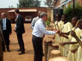 21 giugno 2011: L’ex presidente della Repubblica Federale Tedesca Horst Köhler in visita al Centro dei Giovani di Kigali-Gatenga.