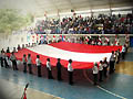 23 luglio 2011 - Celebrazione della festa di indipendenza del Per presso il collegio salesiano Don Bosco di Piura.