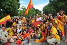 18 agosto 2011, Parque del Retiro, visita di Don Chvez allo stand della Famiglia Salesiana