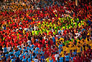 17 agosto 2011 - Giovani del Movimento Giovanile Salesiano radunati presso lopera salesiana di Atocha.