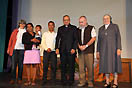 25 settembre 2011 - Don Pascual Chvez, Rettor Maggiore, Madre Yvonne Reungoat, Superiora Generale FMA, 3 membri della Comunit della Missione di Don Bosco alla 142 Spedizione Missionaria.

