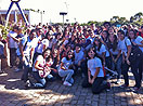 18 agosto 2012 - Giovani partecipanti al XIII Pellegrinaggio della Famiglia Salesiana.