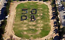 9 settembre 2012  Fotografia aerea dellimmagine composta presso il campo di calcio dagli alunni e professori del collegio di Neuqun 50 DB.
