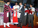 19 settembre 2012  Cerimonia di consegna dei diplomi presso lUniversit salesiana Assam Don Bosco University (ADBU), presieduta dal Governatore dello stato di Assam, Shri Janaki Ballav Patnaik, il Primo Ministro, Shri Tarun Gogoi e il Consigliere del Primo Ministro, Shri T K A Nair IAS.  
