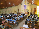 26 ottobre 2012 - Celebrazione eucaristica presieduta da don Ignacio Valdez in occasione del 50 anniversario di fondazione dellIstituto salesiano Santa Teresita.