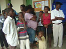 8-9 novembre 2012 - Alcune famiglie accolte nella comunità salesiana Fondation Vincent.