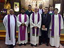 8 dicembre 2012 - Missionari e salesiani al termine della messa.