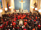 16 Marzo 2013 - L`urna di Don Bosco nella chiesa di Maria Ausiliatrice a Split (Spalato).