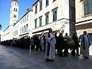 17 marzo 2013 - Dubrovnik (Ragusa) Parrocchia a Nova Mokoica. Processione con l`urna di Don Bosco.