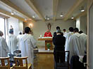 3 maggio 2013 - Celebrazione eucaristica nella cappella della nuova residenza salesiana di Tokyo-Machida.