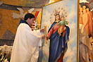 24 maggio 2013 - Erezione a Santuario della chiesa di Maria Ausiliatrice, il Consigliere regionale per la Europa nord, don Marek Chrzan, applicato sul quadro di Maria Ausiliatrice uno scettro di ambra.