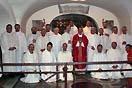 luglio 2013   Mons. Enrico dal Covolo, sdb, Rettore dellUniversit Lateranense, e formatori salesiani dellItalia presso la tomba di Pietro.