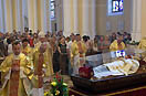 20 agosto 2013 - Arrivo dell`urna di Don Bosco nella cattedrale a Mosca: benvenuto dell`Arcivescovo Paolo Pezzi.