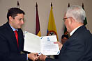 Cerimonia di consegna dei certificati di qualità dell’Istituto Colombiano per la Normativa Tecnica e la Certificazione (ICONTEC)al Centro Tecnico e Tecnologico “San José”.