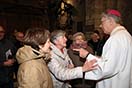 10 febbraio 2014  Mons. Luc Van Looy, sdb, vescovo di Gent, Belgio, saluta i fedeli al termine della celebrazione del decimo anniversario della sua ordinazione episcopale.