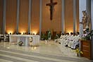 2 marzo 2014 - Celebrazione eucaristica di chiusura degli Esercizi Spirituali, presieduta dal card. Raffaele Farina, Archivista e Bibliotecario Emerito di Santa Romana Chiesa.
