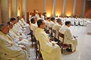 19 Marzo 2014 - CG27: solennit di San Giuseppe, presso la cappella della Casa Generalizia dei Salesiani, il cardinale Tarcisio Bertone, SDB, ha presieduto la celebrazione eucaristica con i partecipanti al Capitolo Generale 27.