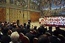 19 Marzo 2014 - CG27: visita alla cappella sistina concerto. Buonanotte del cardinale Pietro Parolin, Segretario di Stato Vaticano.