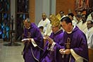 1 Aprile 2014 - CG27: Celebrazione eucaristica presieduta dal cardinale Angelo Amato, SDB, Prefetto della Congregazione vaticana delle Cause dei Santi in occasione degli 80 anni della canonizzazione di Don Bosco.