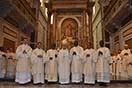 21 giugno 2014 - Sei nuovi diaconi salesiani ordinati da mons. Enrico dal Covolo, Rettore della Pontificia Università Lateranense.