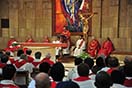 23 ottobre 2014 - Don Ángel Fernández Artime, Rettor Maggiore, presiede l`Eucaristia di apertura dell`anno accademico dell`Università Pontificia Salesiana.