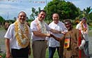 3 maggio 2015 - Prima visita di un Rettor Maggiore alle Isole Salomone, Don Ángel Fernandez Artime, accompagnato da don Václav Klement, Consigliere per la Regione Asia Est-Oceania e don Horacio López, Segretario del Rettor Maggiore.