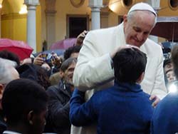 Photo for the article -ITALY  THE SITUATION AT SACRO CUORE WHERE THE POPE FELT AT HOME ON HIS VISIT