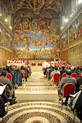 Photo de l'article -VATICAN  LE CHOEUR DE LA CHAPELLE SIXTINE ET LE CHOEUR SYNODAL DE MOSCOU EN CONCERT UT UNUM SINT