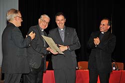 Photo for the article -ITALY  THE UPS CONFER A DOCTORATE "HONORIS CAUSA" IN SCIENCES OF SOCIAL COMMUNICATION ON FR FEDERICO LOMBARDI