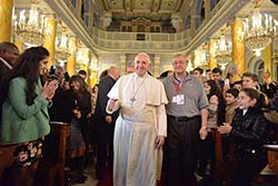 Photo for the article -VATICAN  POPE FRANCIS: "THESE SALESIANS WORK WITH REFUGEES, AND THEY ARE GOOD!"