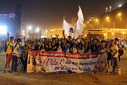 Photo for the article -PERU  THE YOUNG PEOPLE OF THE SALESIAN YOUTH MOVEMENT SAY "YES TO LIFE, NO TO ABORTION"