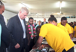 Photo for the article -PAPUA NEW GUINEA  PRINCE ANDREW VISITS DON BOSCO TECHNOLOGICAL INSTITUTE