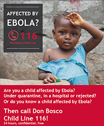 Photo for the article -SIERRA LEONE  IN THE FIGHT AGAINST EBOLA: DON BOSCO CHILD LINE 116