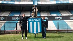 Photo for the article -ARGENTINA  RACING CLUB GREETS DON BOSCO ON THE BICENTENARY OF HIS BIRTH