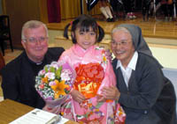 Photo de l'article -JAPON  LA FAMILLE SALSIENNE RENCONTRE LE PRE BREGOLIN