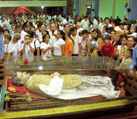 Photo for the article -COLOMBIA  THE PILGRIMAGE OF DON BOSCOC CASKET COMES TO AN END 