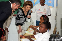 Photo for the article -BRAZIL  THE EUROPEAN COMMISSIONER VISITS THE SALESIAN SCHOOL IN RIO DE JANEIRO