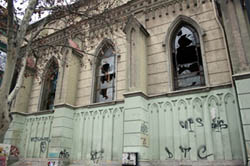 Photo for the article -CHILE - PRESS RELEASE FOLLOWING THE ATTACK ON THE GRATITUD NACIONAL CHURCH