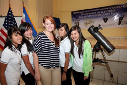 Photo for the article -COSTA RICA  STUDENTS FROM THE CEDES INSTITUTE HAVE AN ASTRONOMY LESSON 
