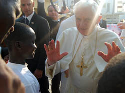 Photo for the article -RMG  WHEN BENEDICT XVI WAS AT HOME OF DON BOSCO